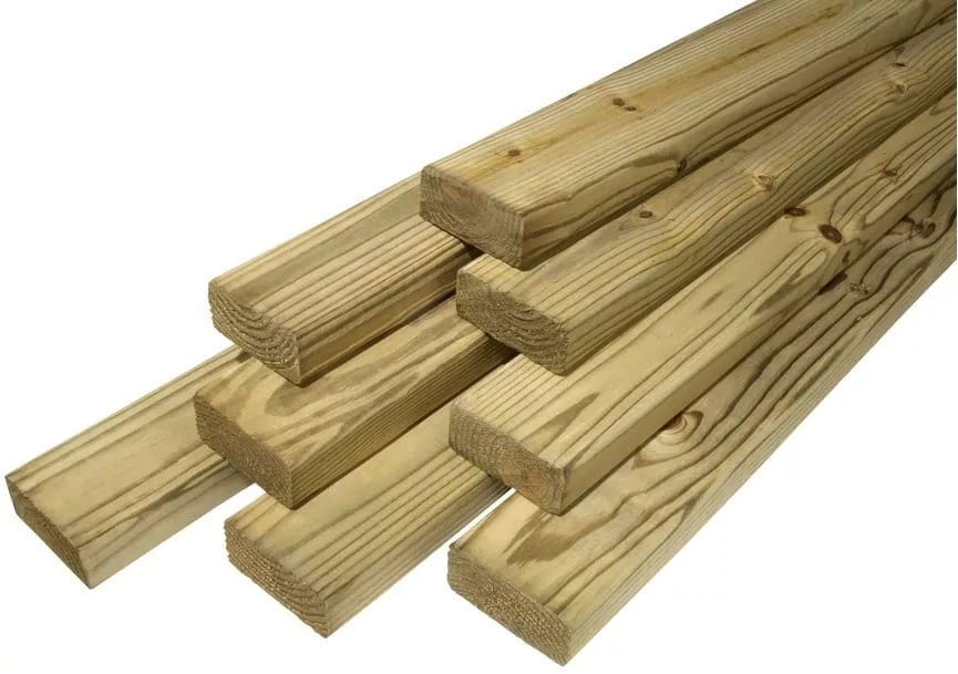4.2Mtr X 47 X 200mm (8" x 2") C24 Treated Regularised KD Carcassing Timber
