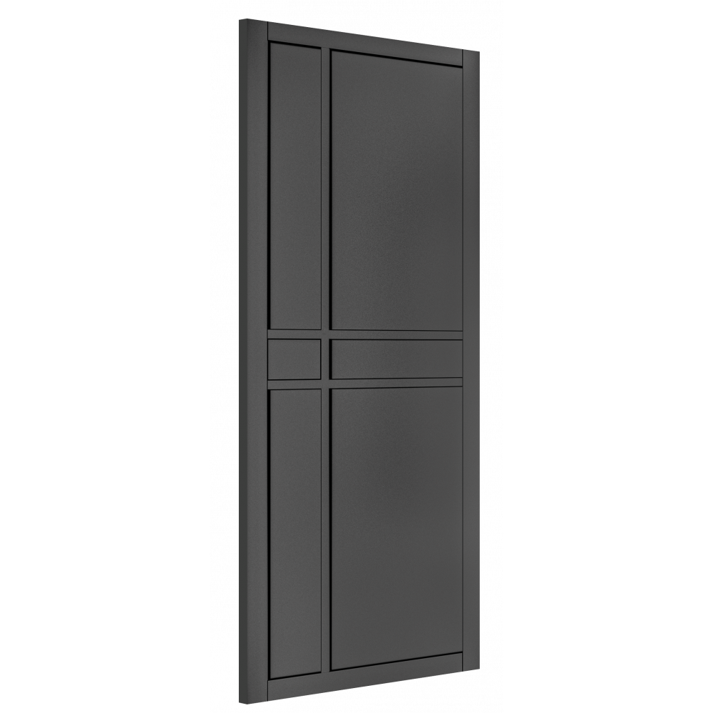 Dalston Black Prefinished Door 1981mm x 762mm x 35mm