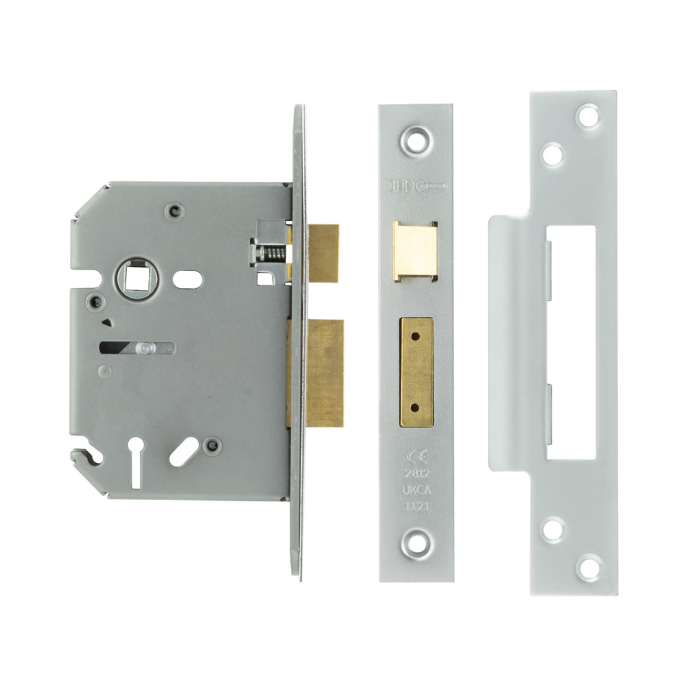 Jedo 3 Lever Sashlock Satin Chrome 76mm