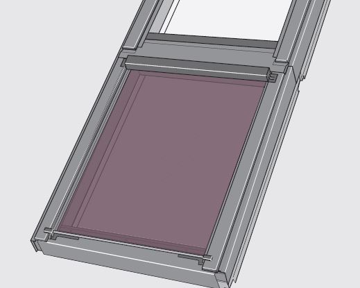MAG PK34 5060 Awning blind, black net, GIL/GIU