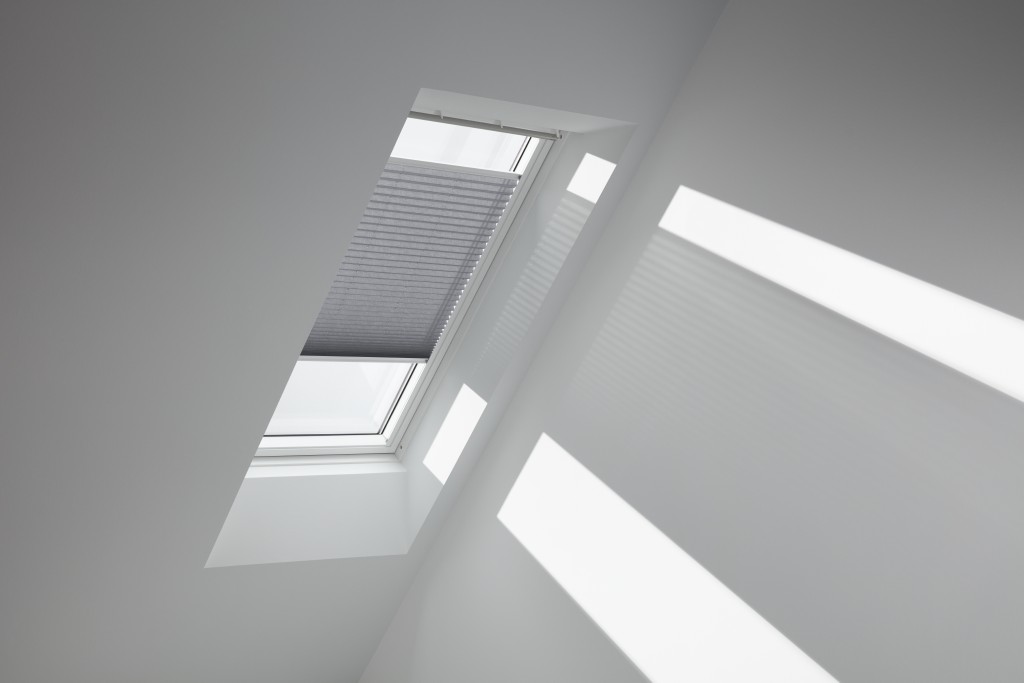 FHL PK08 1282SWL Pleated blind, Dark grey, White line — image 2