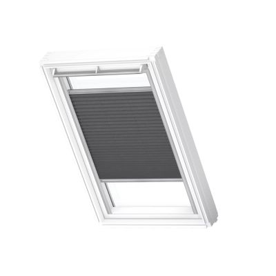 FHL CK06 1274SWL Pleated blind, Charcoal, White line