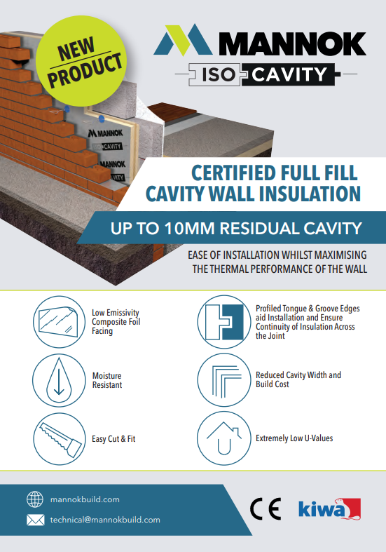 Mannok Isoshield Full Fill Cavity 1200mm x 450mm x 90mm (0.54m/sq) — image 2