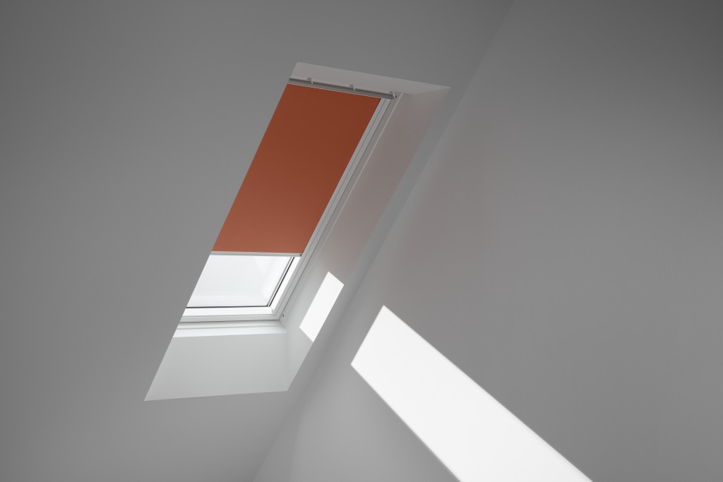 DKL P06 4564SWL Blackout blind, Orange, White Line — image 2