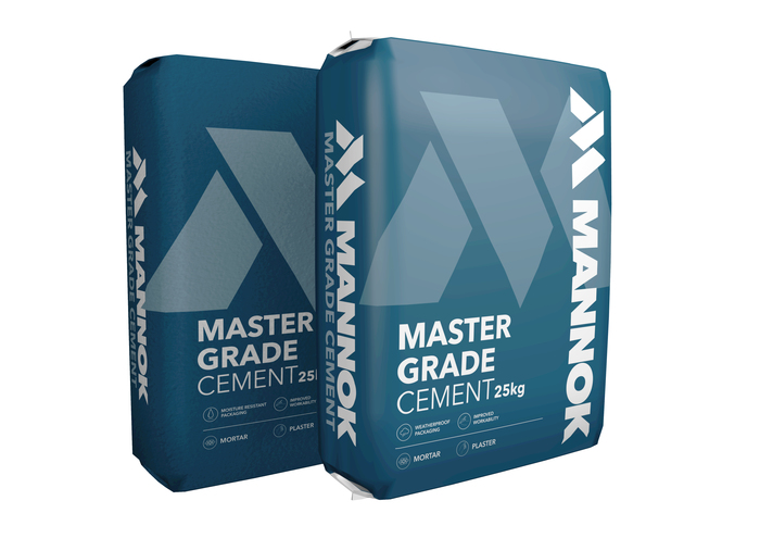 Mannok Master Grade Cement 25Kg General Purpose 32.5N Cement in Weatherproof Plastic bag